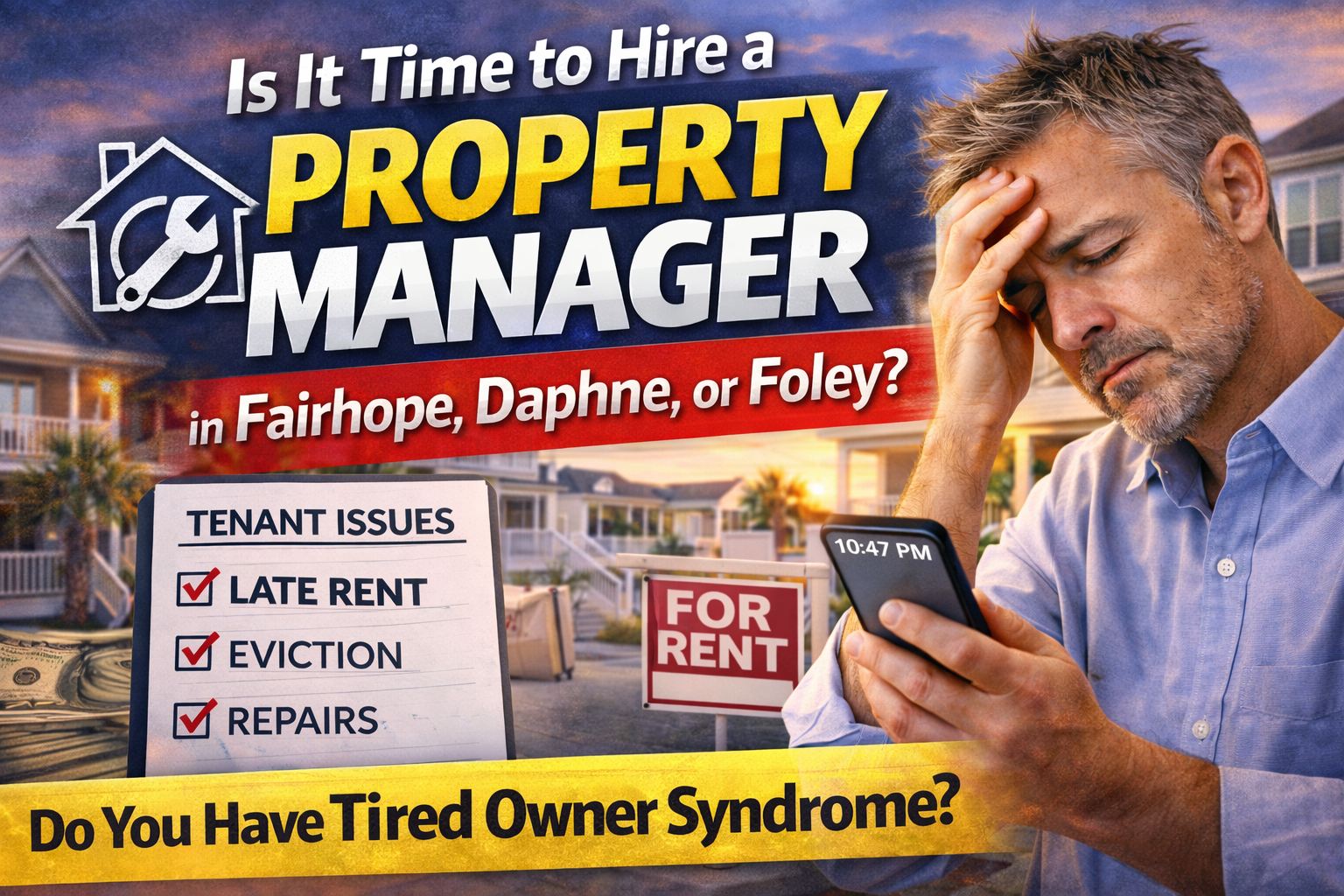 Is It Time to Hire a Property Manager in Fairhope, Daphne, or Foley?