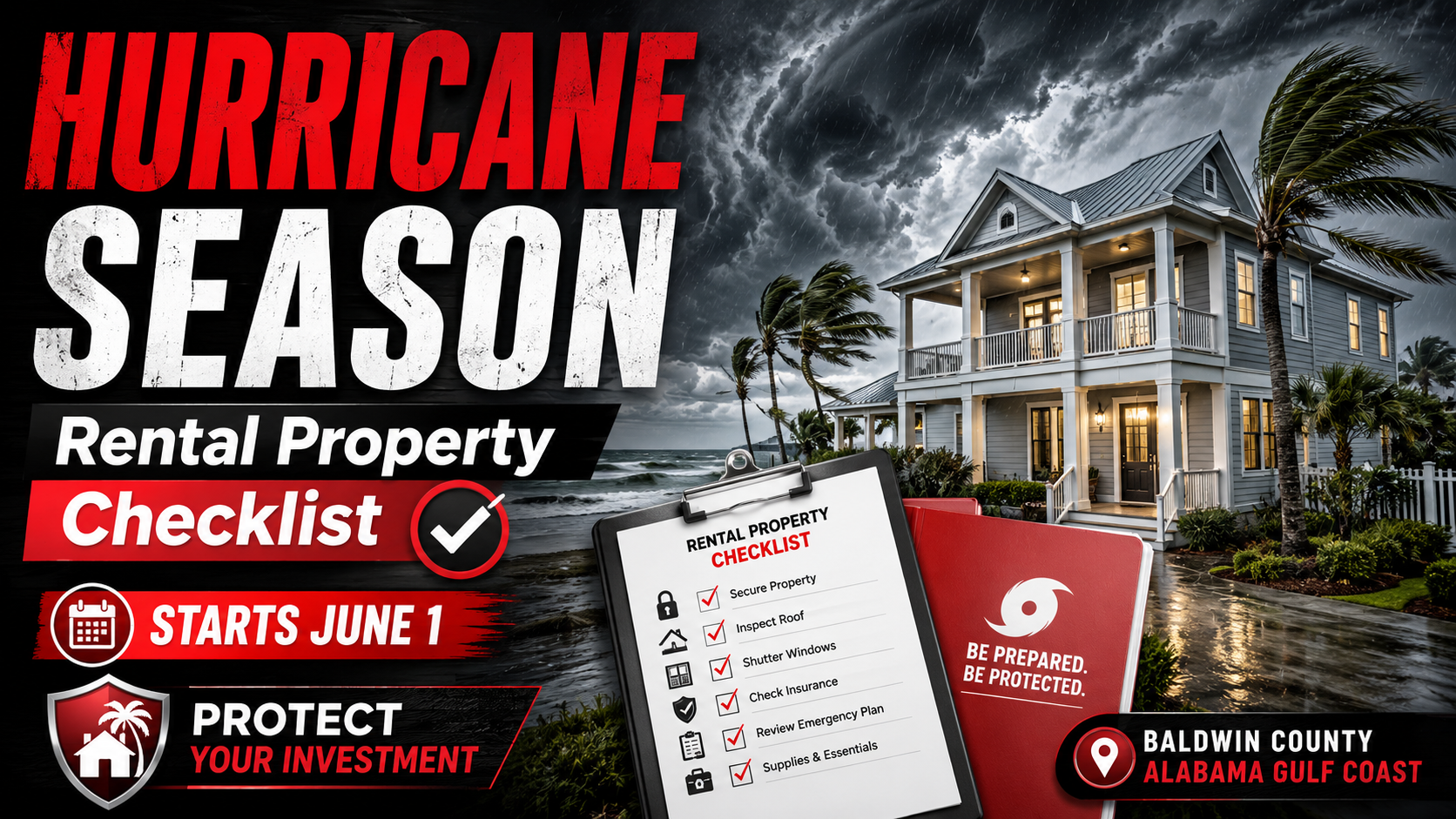 Hurricane Season Begins June 1: Is Your Baldwin County Rental Property Ready?