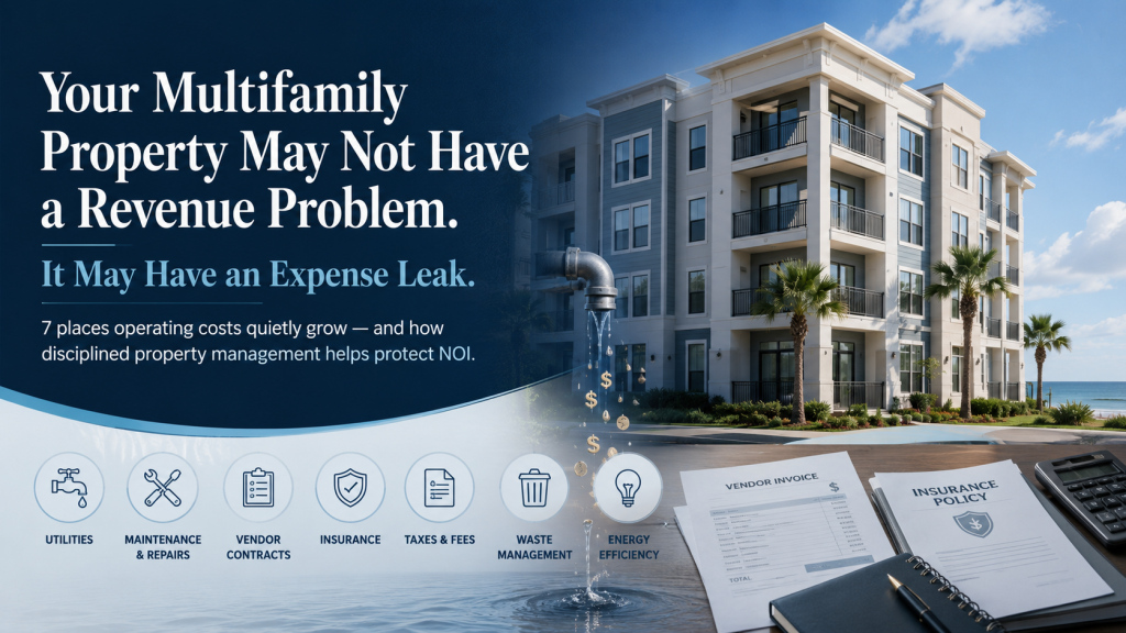 Seven places operating costs quietly grow and how disciplined property management helps protect NOI